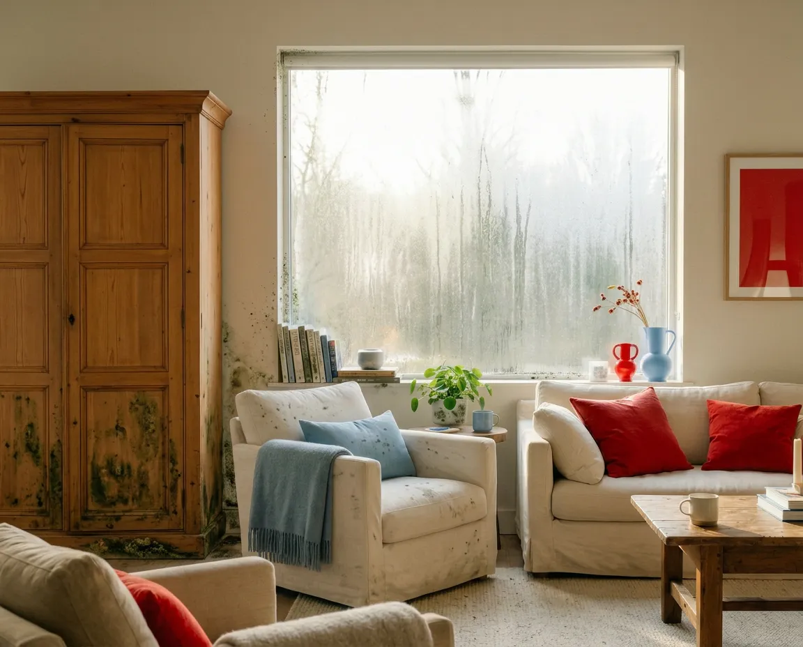 Mur avec humidité à Biarritz